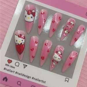 Hello Kitty Pink Nail Art Set